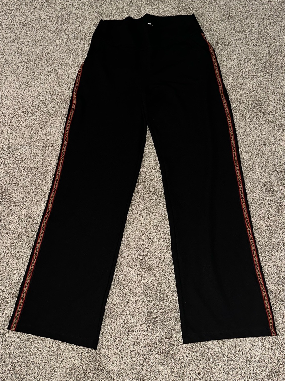 Victory Straight Leg Pant - Black - Leopard - Picture 4 of 5